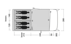 Outwell Greenwood 4 Tunnelzelt -Fiamma Verkaufs-Shop 748523 5009078