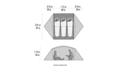 MSR Mutha Hubba NX V2 3 Personen Weiß -Fiamma Verkaufs-Shop 819866 5300270